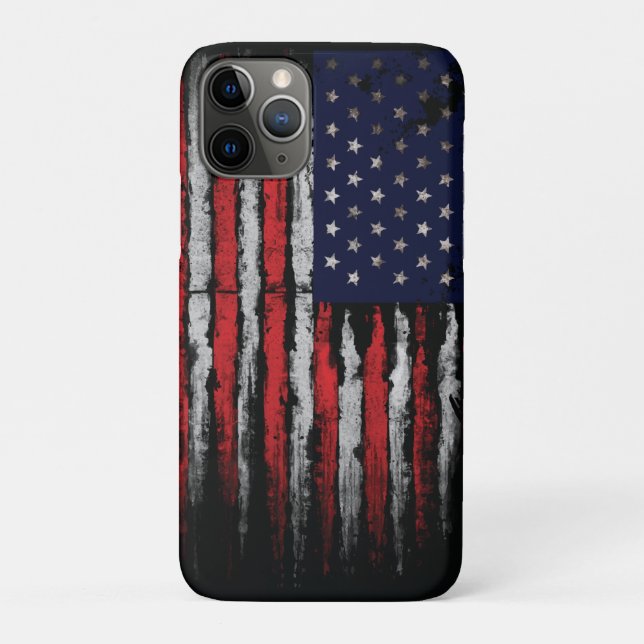 Coques Case-Mate iPhone Drapeau Grunge U.S.A (Dos)