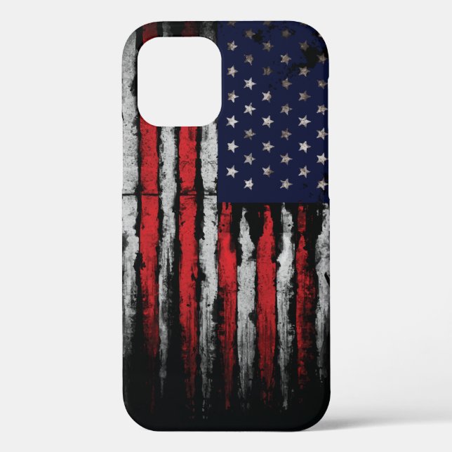 Coques Case-Mate iPhone Drapeau Grunge U.S.A (Verso)