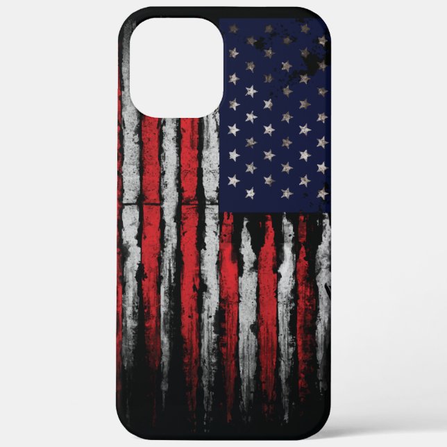 Coques Case-Mate iPhone Drapeau Grunge U.S.A (Verso)