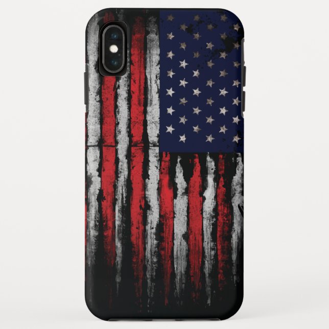 Coques Case-Mate iPhone Drapeau Grunge U.S.A (Dos)
