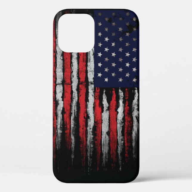Coques Case-Mate iPhone Drapeau Grunge U.S.A (Verso)