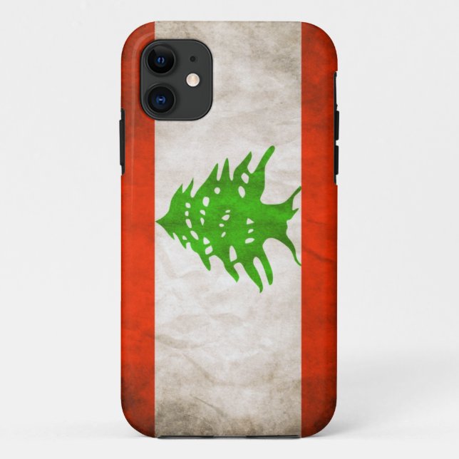 Coques Case-Mate iPhone Drapeau Grungy Lebanon (Dos)
