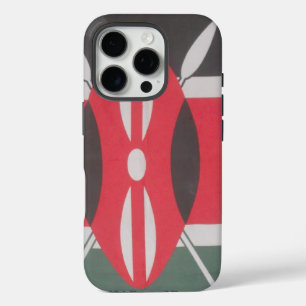Coque iPhone 16 Pro Drapeau Harambe vintage Kenya