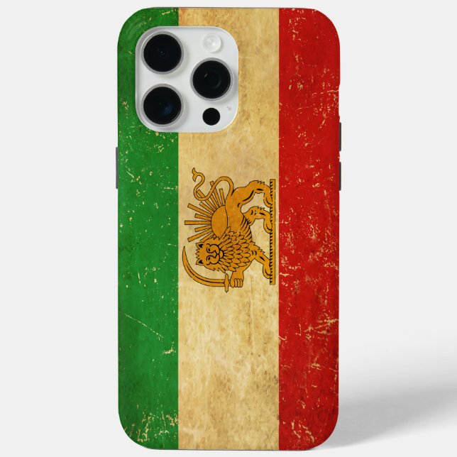 Coques Case-Mate iPhone Drapeau Iran Lion et Sun Shah d'Iran (Verso)