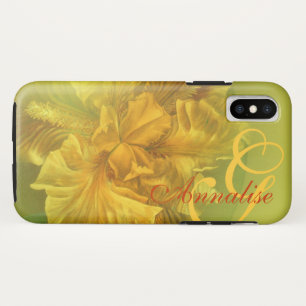 Case-Mate iPhone Case Drapeau iris fleurs fleuris jaune main art