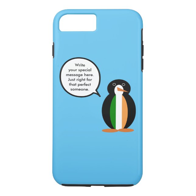 Coques Case-Mate iPhone Drapeau Irlandais Ms. Penguin Personnalisé (Dos)