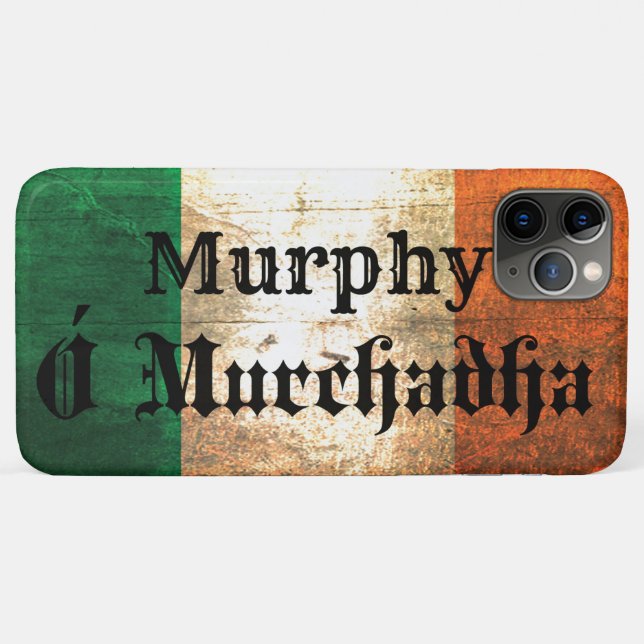 Coques Case-Mate iPhone Drapeau irlandais Murphy (Dos (Horizontal))