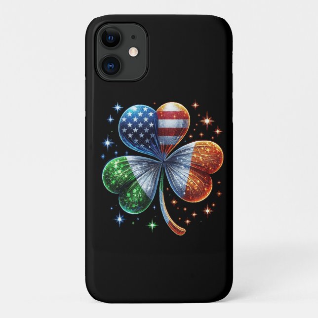 Coques Case-Mate iPhone Drapeau irlando-américain FÊTE DE LA SAINT-PATRICK (Dos)