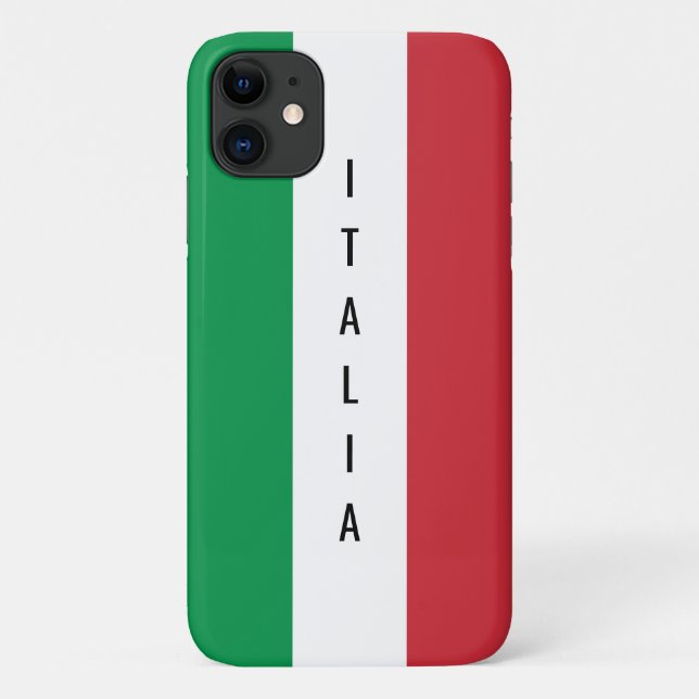 Coques Case-Mate iPhone Drapeau italien de l'Italie nom personnalisé (Dos)
