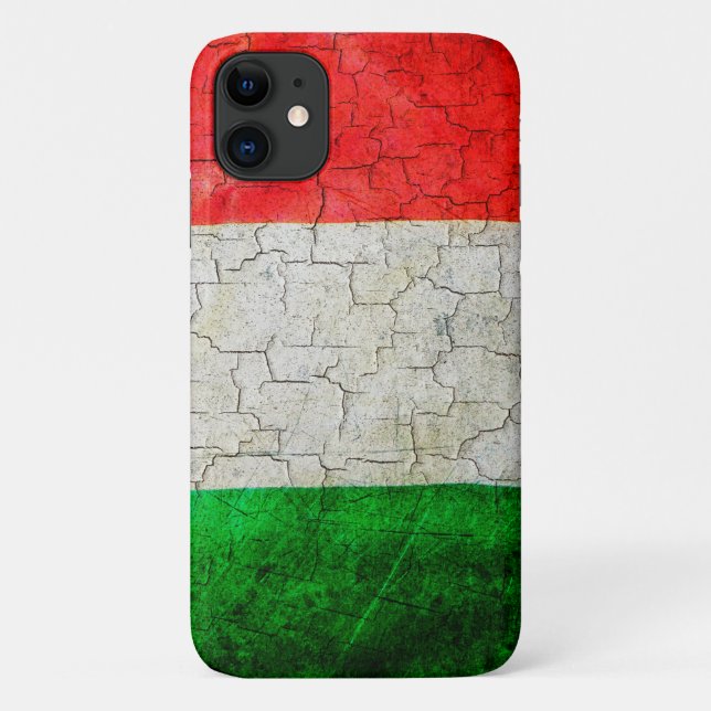 Coques Case-Mate iPhone Drapeau italien fissuré (Dos)