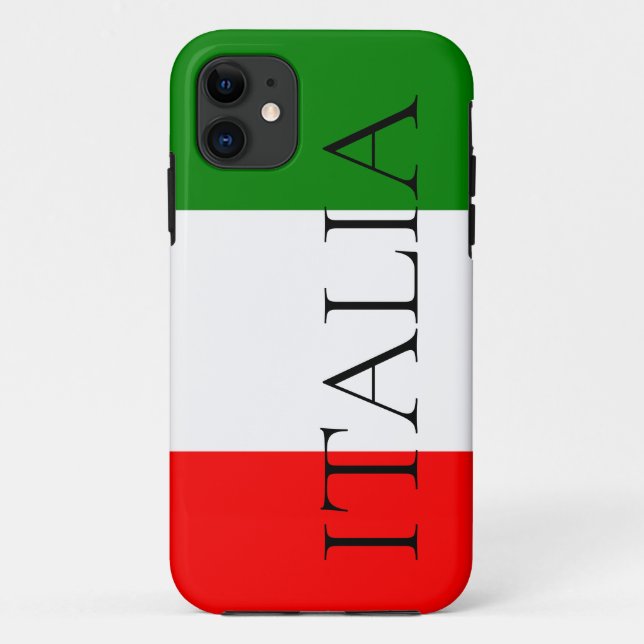 Coques Case-Mate iPhone Drapeau Italien Large ITALIA (Dos)