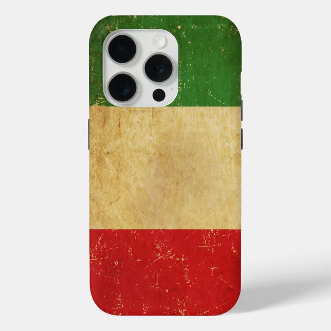 Coques Case-Mate iPhone Drapeau italien vintage grunge (Verso)