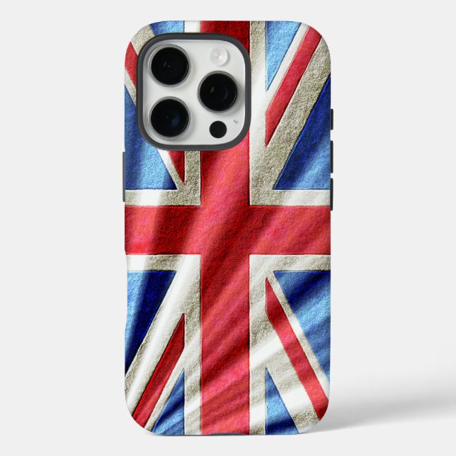 Coques Case-Mate iPhone Drapeau/Jack Union 3D (Verso)