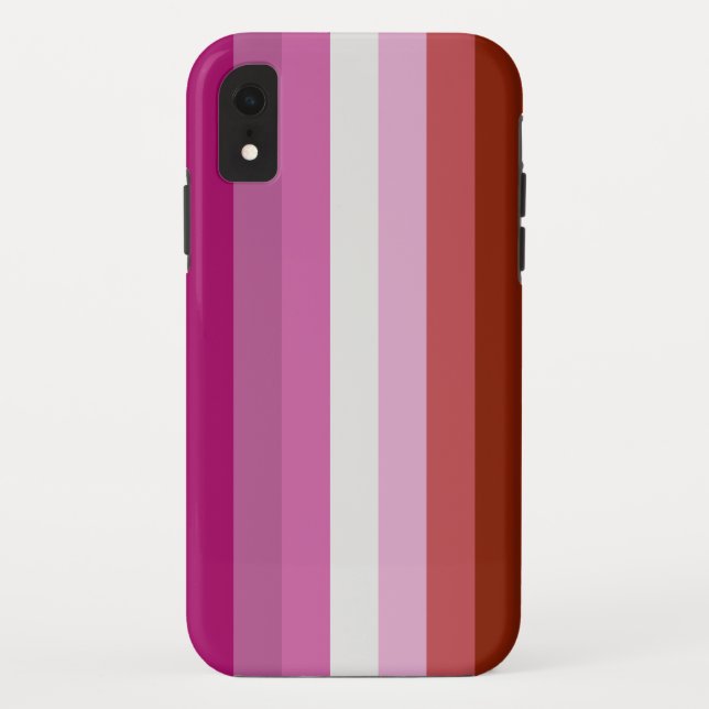 Coques Case-Mate iPhone Drapeau lesbien (Dos)