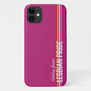 Case-Mate iPhone Case Drapeau lesbien personnalisé (5 rayures) rayures r