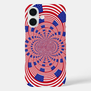 Coque Pour iPhone 16 Drapeau magnifique et incroyable des États-Unis   