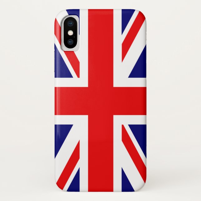 Coques Case-Mate iPhone Drapeau national britannique - Union Jack (Dos)
