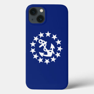 Coque Case-Mate iPhone Drapeau nautique Ancre étoiles Bleu