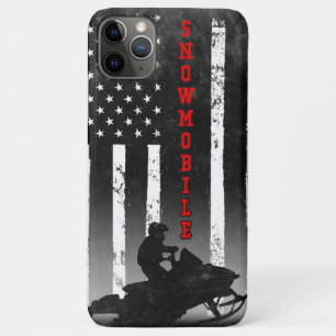 Case-Mate iPhone CASE DRAPEAU NOIR AMÉRICAIN SNOWMOBILE