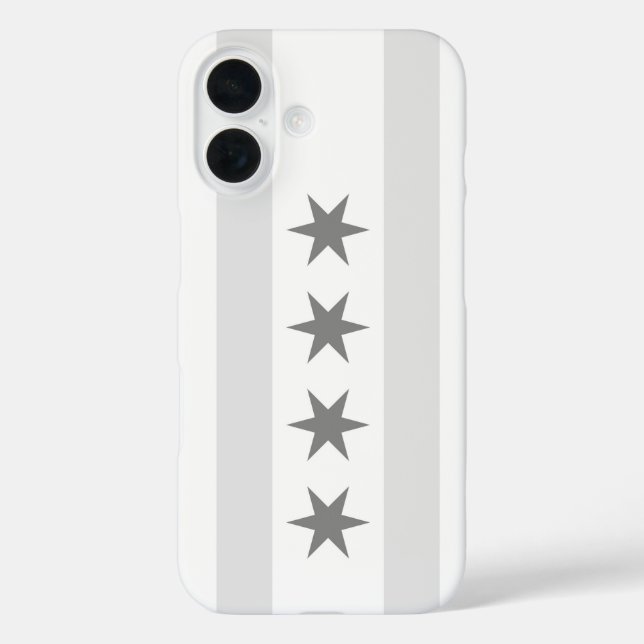 Coques Case-Mate iPhone Drapeau Noir de Chicago (Verso)