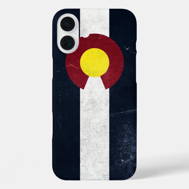 Coques Case-Mate iPhone Drapeau noir du Colorado (Verso)