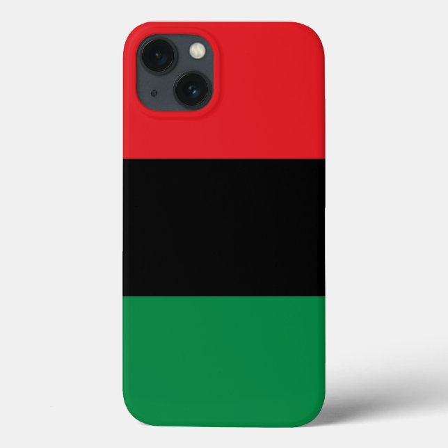 Coques Case-Mate iPhone Drapeau panafricain de l'UNIA (Verso)