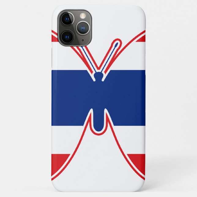 Coques Case-Mate iPhone Drapeau papillon thaïlandais (Dos)