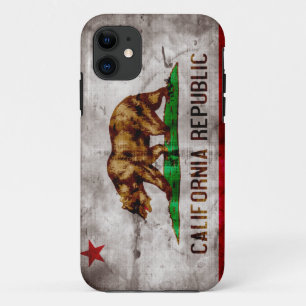Coque iPhone 11 Drapeau patiné de la Californie