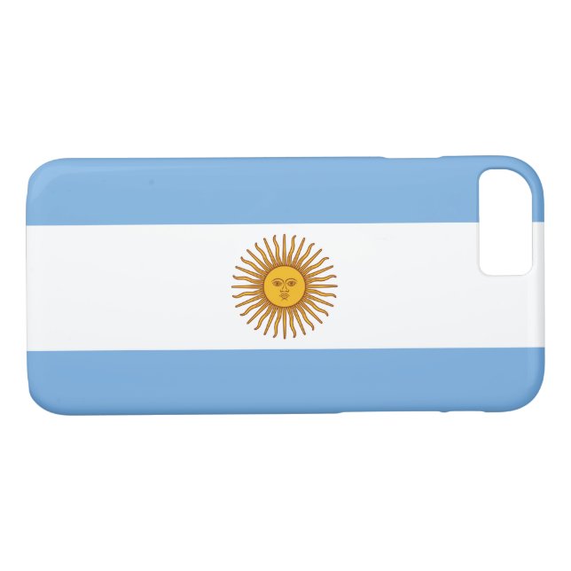 Coques Case-Mate iPhone Drapeau patriotique argentin (Dos (Horizontal))