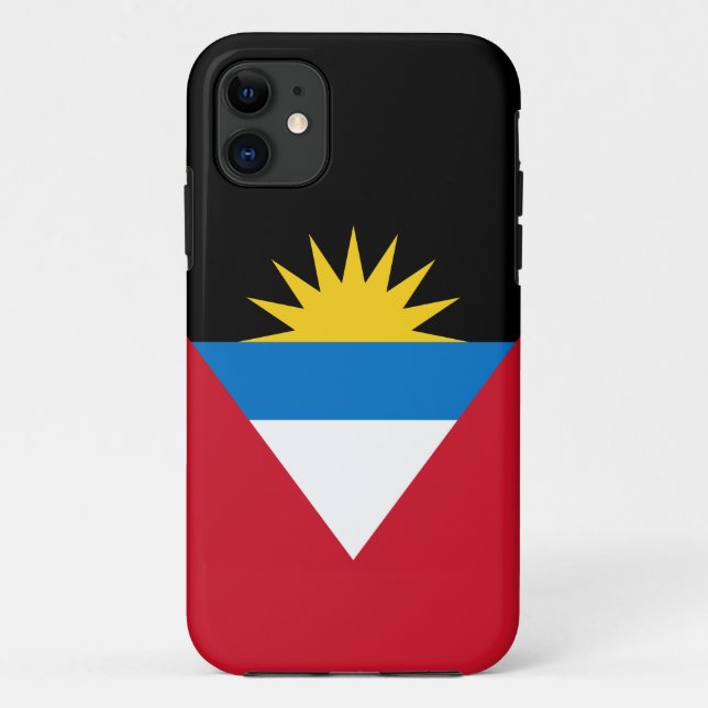 Coques Case-Mate iPhone Drapeau patriotique d'Antigua-et-Barbuda (Dos)