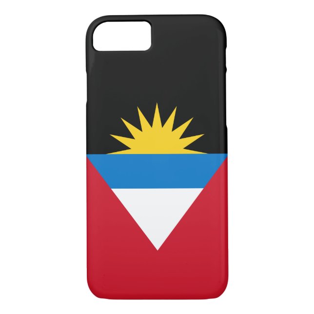 Coques Case-Mate iPhone Drapeau patriotique d'Antigua-et-Barbuda (Dos)