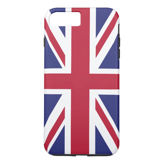 Coques Case-Mate iPhone Drapeau patriotique du Royaume-Uni (Dos)
