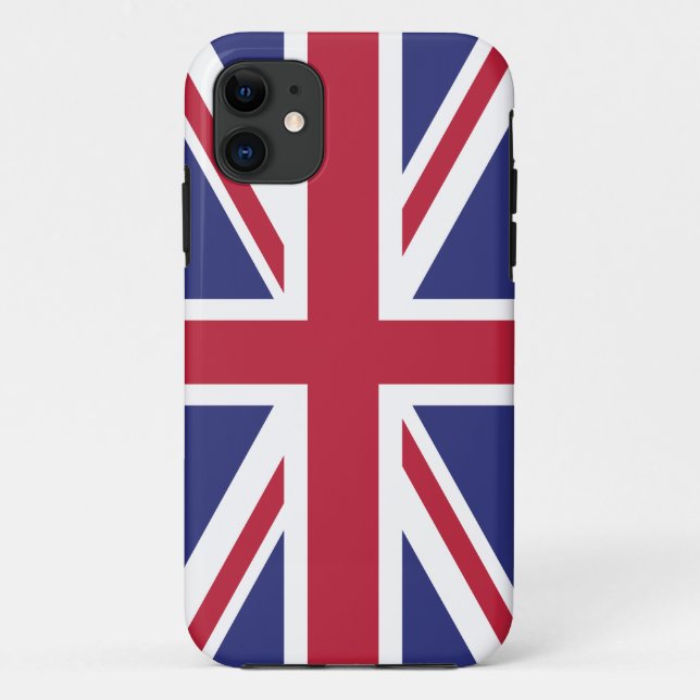 Coques Case-Mate iPhone Drapeau patriotique du Royaume-Uni (Dos)