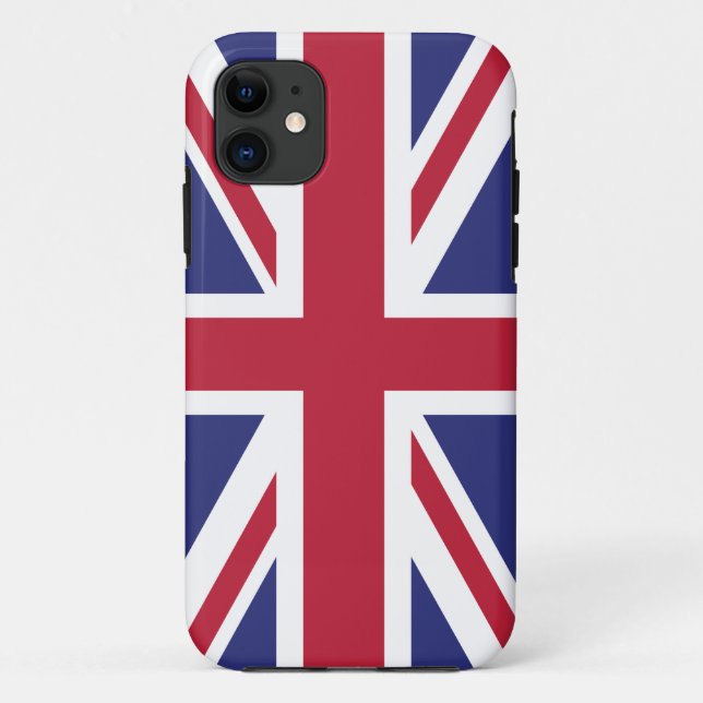 Coques Case-Mate iPhone Drapeau patriotique du Royaume-Uni (Dos)