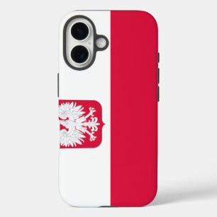 Coque Pour iPhone 16 Drapeau polonais