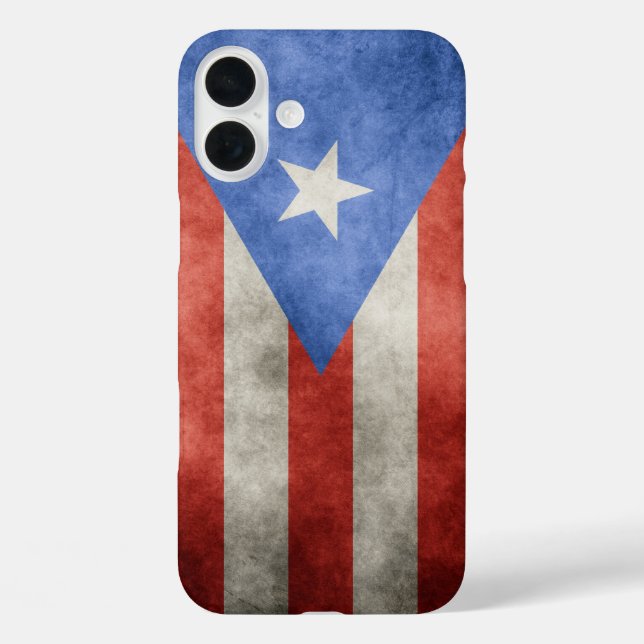 Coques Case-Mate iPhone Drapeau Porto Rico Grunge (Verso)