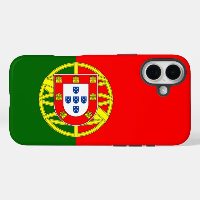 Coques Case-Mate iPhone Drapeau Portugal (Verso (horizontal))
