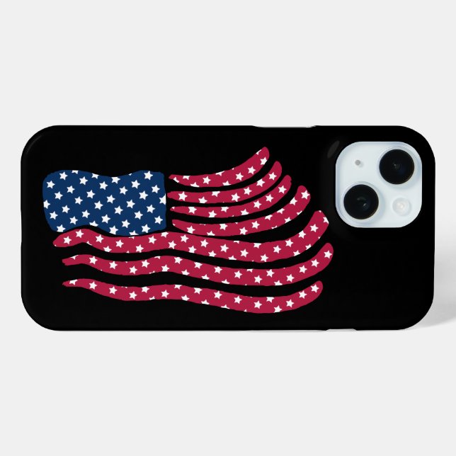 Coques Case-Mate iPhone Drapeau Rouge Blanc Et Bleu (Verso (horizontal))