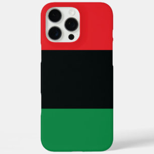 Coque iPhone 16 Pro Max Drapeau rouge, noir et vert