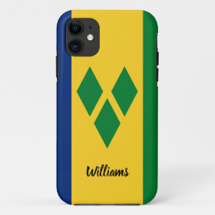 Case-Mate iPhone Case Drapeau Saint-Vincent-et-les Grenadines Prénom Tex