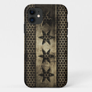 Coque iPhone 11 Drapeau sale de Chicago en métal
