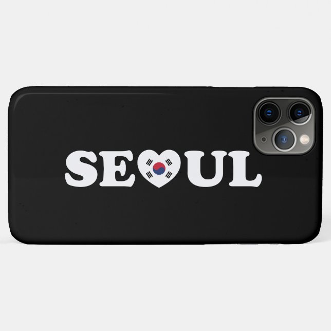 Coques Case-Mate iPhone Drapeau Seoul Love Heart Taegeukgi (Dos (Horizontal))