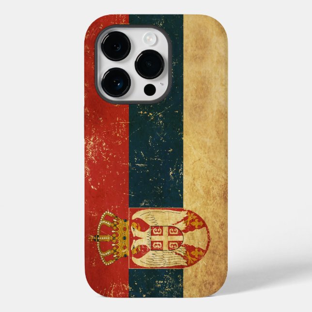 Coques Case-Mate iPhone Drapeau Serbie (Verso)
