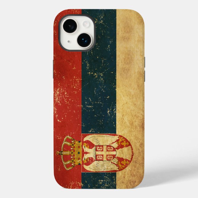 Coques Case-Mate iPhone Drapeau Serbie (Verso)