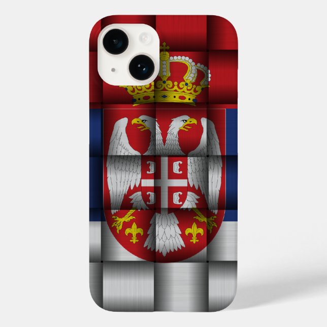 Coques Case-Mate iPhone Drapeau Serbie (Verso)
