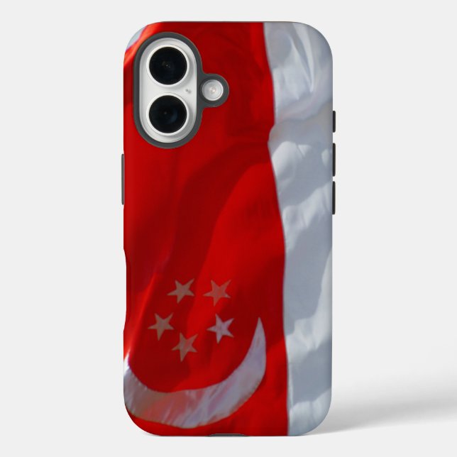 Coques Case-Mate iPhone drapeau singapour (Verso)