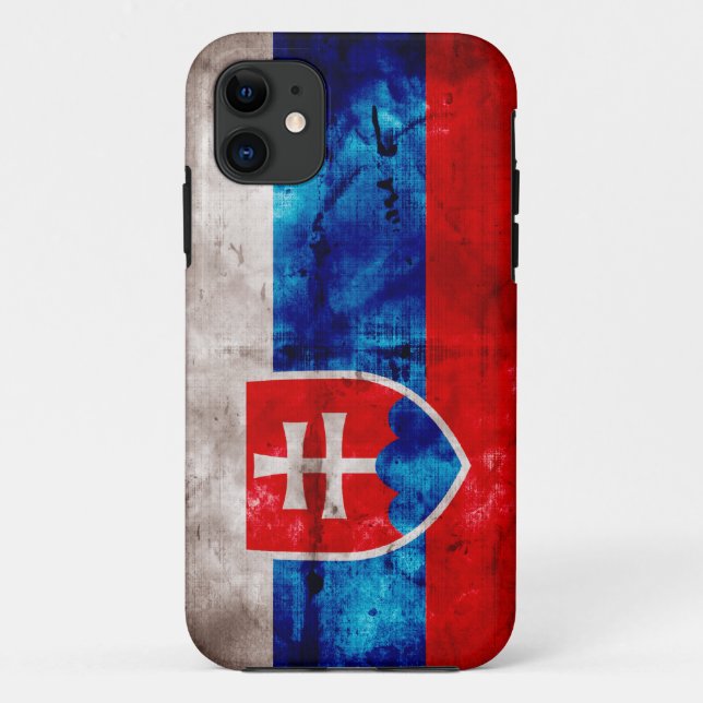 Coques Case-Mate iPhone Drapeau slovaque (Dos)