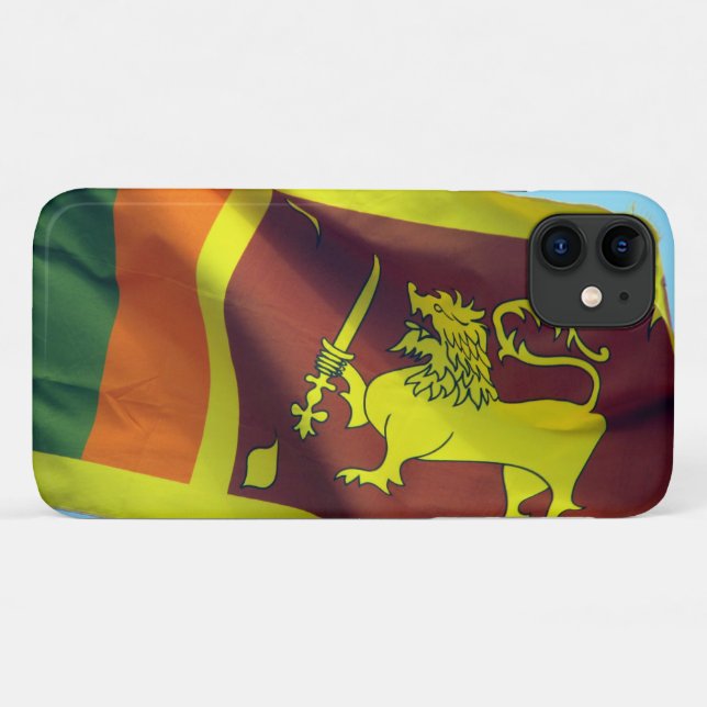 Coques Case-Mate iPhone drapeau sri lanka (Dos (Horizontal))