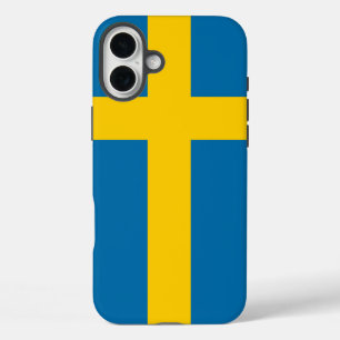 Coque Pour iPhone 16 Plus Drapeau Suède