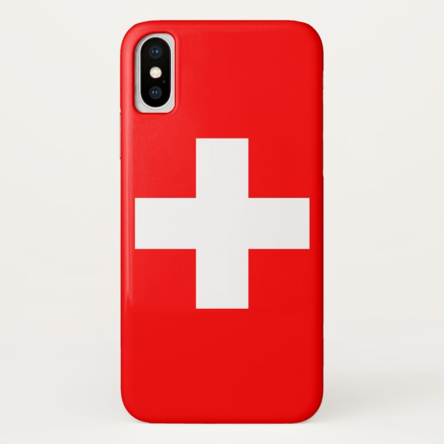 Coques Case-Mate iPhone Drapeau suisse (Suisse) (Dos)